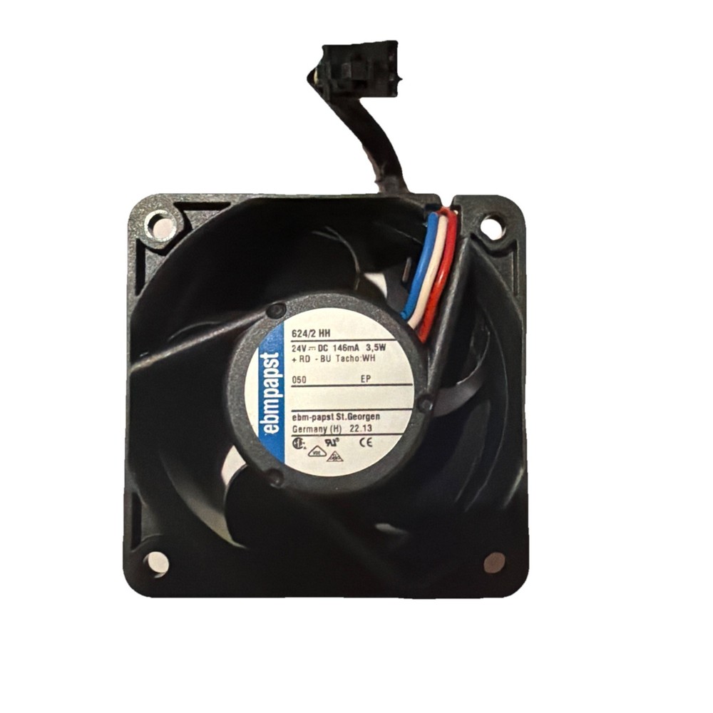 (90) Ebmpapst 624/2 NH 24V DC 146mA 3.5W + RD -BU Inverter Cooling Fan Ebm-papst
