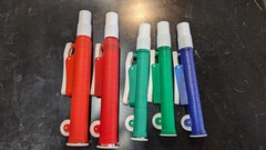 Lot of 27 pcs total, 17 Volumetric + 10 Graduated Glass Pipettes with Pumps/Bulb