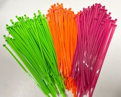 Nylon Cable Wire Zip Tie Bright Neon Colors 11″ 100-pack 50 lb Strength