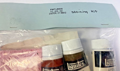 Vintage P & P Lines Liquitex Acrylic Stain Kit For Rock Casting Staining NIP
