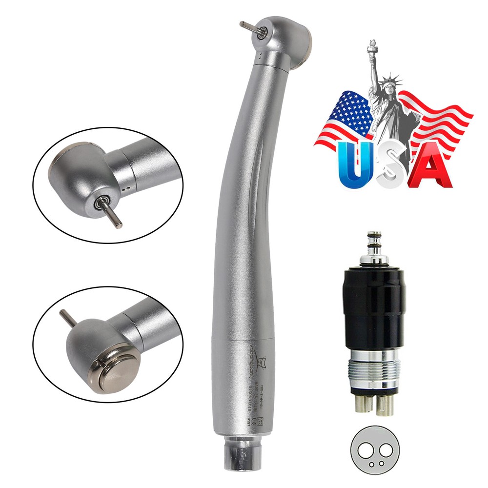 1-5 YABANGBANG Dental High Speed Handpiece + 4 Hole Quick Coupling 360° Swivel