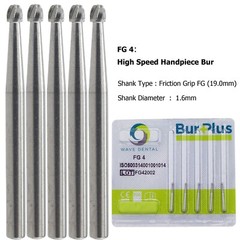 Wave Dental Surgical Bur Round Long 25mm Carbide Bur Friction Grip FG High Speed