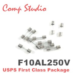 10Pcs 10A 250V Fast Blow Fuse Glass Tube Fuse 5mmX20mm F10AL250V – US Seller