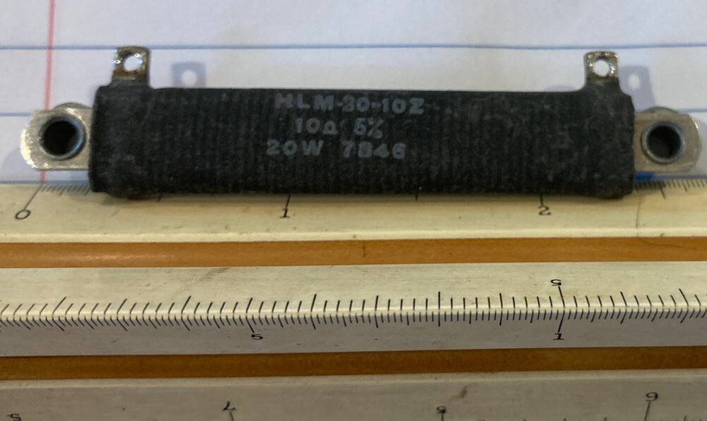 Resistor 10 Ohms 20 Watts 5% DALE (20) Pieces HLM-20-10Z