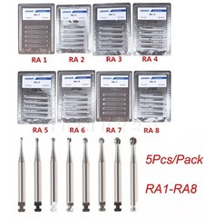 Dental Round Carbide Bur for Slow Speed Latch Type RA 1# -RA 8# Burs 22.5mm