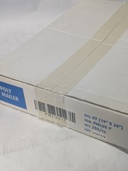 250 Case LUX #7 White Poly Mailers 19″ x 24″ Self-Seal Shipping Bags PMLUX-7