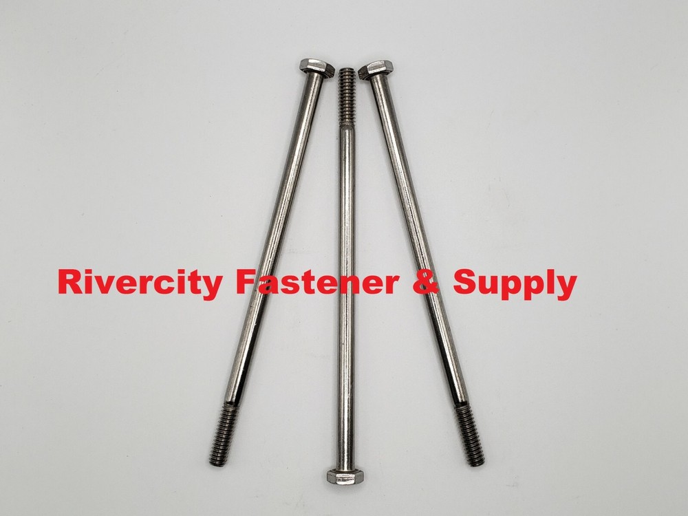 (10) 1/4-20×5-1/2 Stainless Hex Head Bolts Bolt 1/4x20x5-1/2 Cap Screws Screw