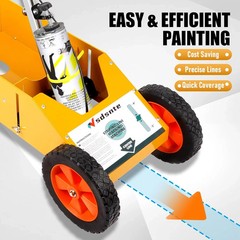 2 in 1 Detachable Parking Lot Striping Machine and Marking Paint Wand for Fas…
