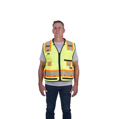 Milwaukee Class 2 Surveyor’s High Visibility Yellow Safety Vest – 2Xl/3Xl