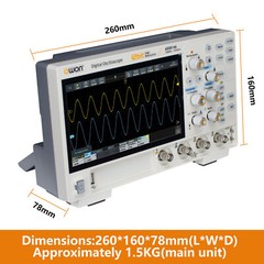 Owon ADS814A 12bits Digital Oscilloscope 100MHz 4CH 1.25GSa/s FFT analysis
