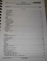 HYSTER CHALLENGER H45XM H50XM H55XM H60XM H65XM (H177) FORKLIFT PARTS MANUAL
