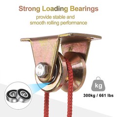 8pcs 1.2″ V-Groove Wheel Sliding Gate Caster for Inverted V-Track Gold