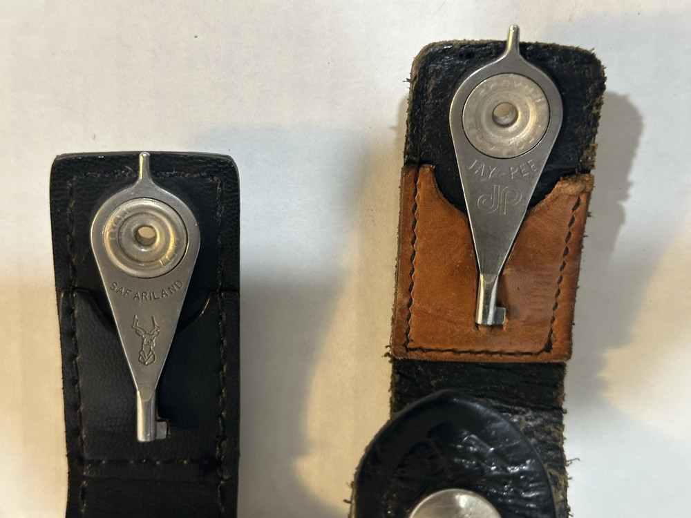 Lot of 2 Safariland, Jay Pee Hide-A-Keyper Belt Keeper w/ Hidden Cuff Key