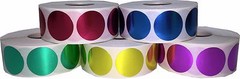 Circle Color Dot Stickers | 1″ Inch Round | 500 Pack | Pick One Color