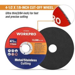 WORKPRO 10Pack Metal Grinding Wheels 20Pack Cut-Off Wheels 4-1/2×7/8-inch Wheels