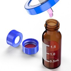 6000xAutosample Vial Cap,9-425 HPLC 2ml Vial Screw Thread Blue caps,9mm