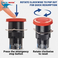 【US】NO Micro Limit Switches&Emergency Stop&Bracket for 1610/3018 PRO CNC Machine