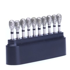 10pcs/kit AZDENT Dental FG Diamond Burs for High Speed Handpiece Friction Grip