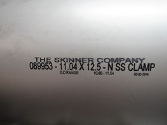Skinner Company Clamp Band Stainless Steel 10”x12 1/2” Pipe Leak Repair