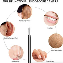 LED Ear Endoscope HD Otoscope Ear Wax Cleaning Camera Tool Cleaner Removal Kit