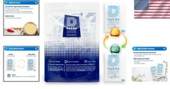 60-Pack Food Safe Silica Gel Packets – 5g Moisture Absorbers with Indicator