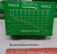 ** 6 pounds – STERLING Brand – 3 1/4 inch Spiral TREATED LUMBER GALVANIZED NAILS