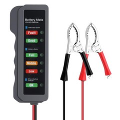 12V Car Battery Tester Automotive Battery Alternator Tester with LED Indicator