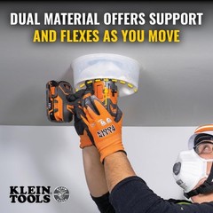 Klein Tools 31101 Collapsible Hole Saw Dust Bowl, Ideal for Overhead White