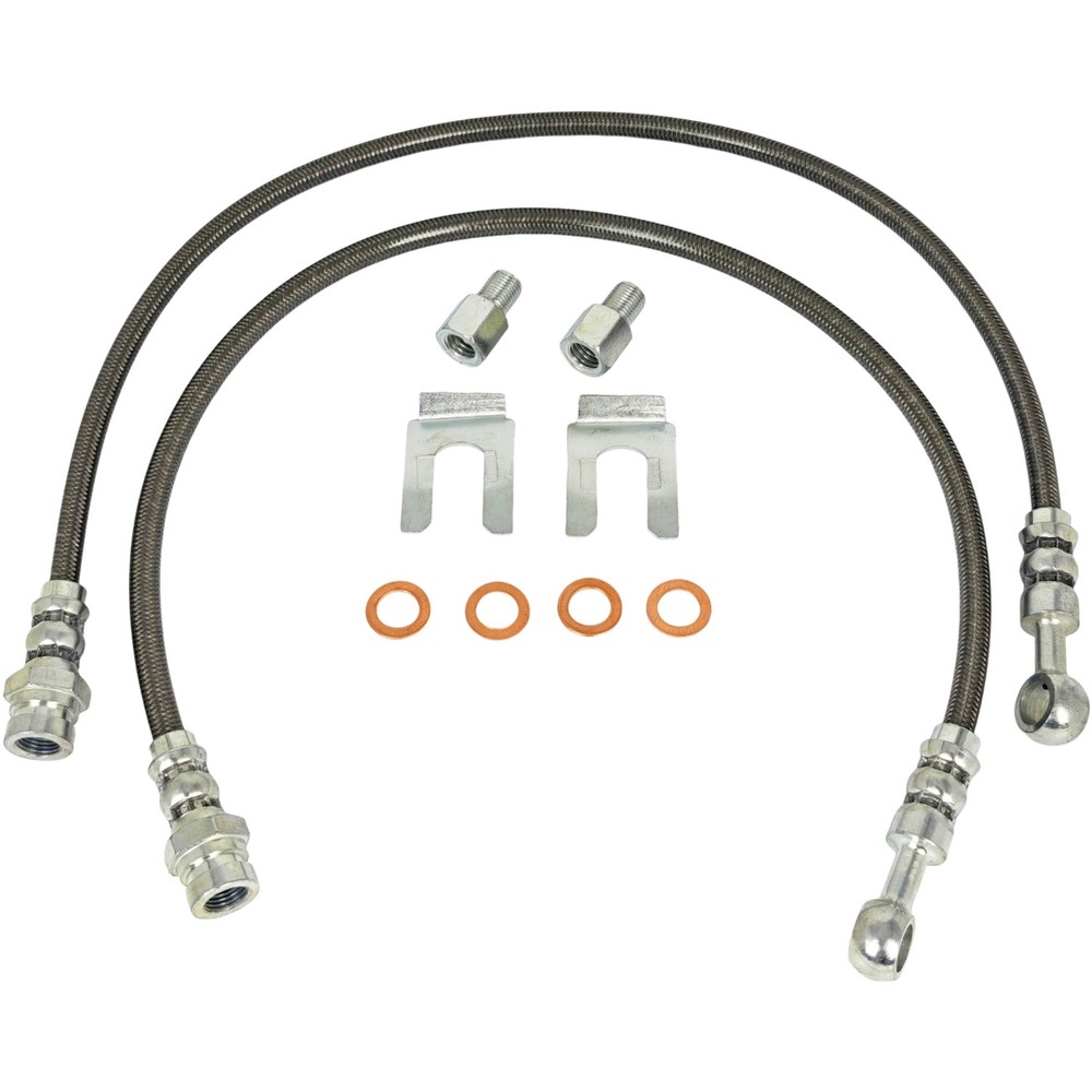 Stainless Extended Length Front Brake Line for Lift for Ford 09 -18 F-150 F150