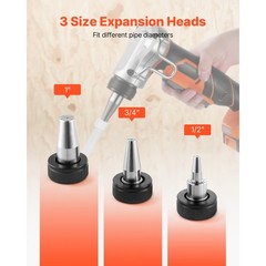 Uimoso Cordless Electric Tube Expander 20V Max for 1/2″,3/4″, and 1″ PEX-A Pipes