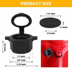 8 PCS Racing Gas Can Replacement Vent Caps for 3/5/5.5 Gallon VP fuel 8