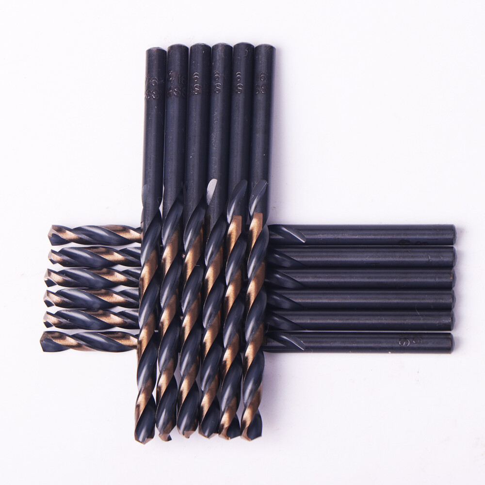 Drillforce 12PCS 11/64″ Black Gold Drill Bit Set HSS Metal Woodworking Drill Bit