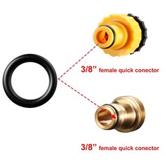 Tatuo 50 Pieces Power Pressure Washer O-Rings Replacement 50 Pieces, Black