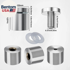 Standoff Screws 1 X 1 Inch 20 Pack Sign Standoff Stainless Steel Stand off Wall
