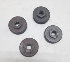 Black Malleable Iron Threaded Reducer Hex Bushing 2″ MNPT x 3/8″ FNPT (Lot of 4)
