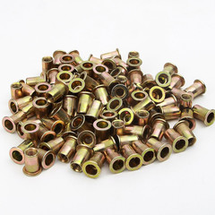 Rivet Nut, 50 Pieces 5/16-18UNC Carbon Steel Flat Head Rivnut Threaded Insert N