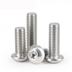 Button Head Screws Allen Socket Bolts M3 M4 A2 Stainless Steel DIN 7380 3mm 4mm