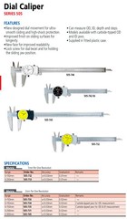 Mitutoyo 505-730 – 150mm Dial Calipers 2mm/Rev .02mm Grad