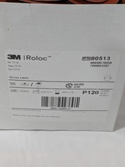 3M Quick-Change Disc: Roloc TR, 3″ Dia, 120 Grit Box of 50 7000000557