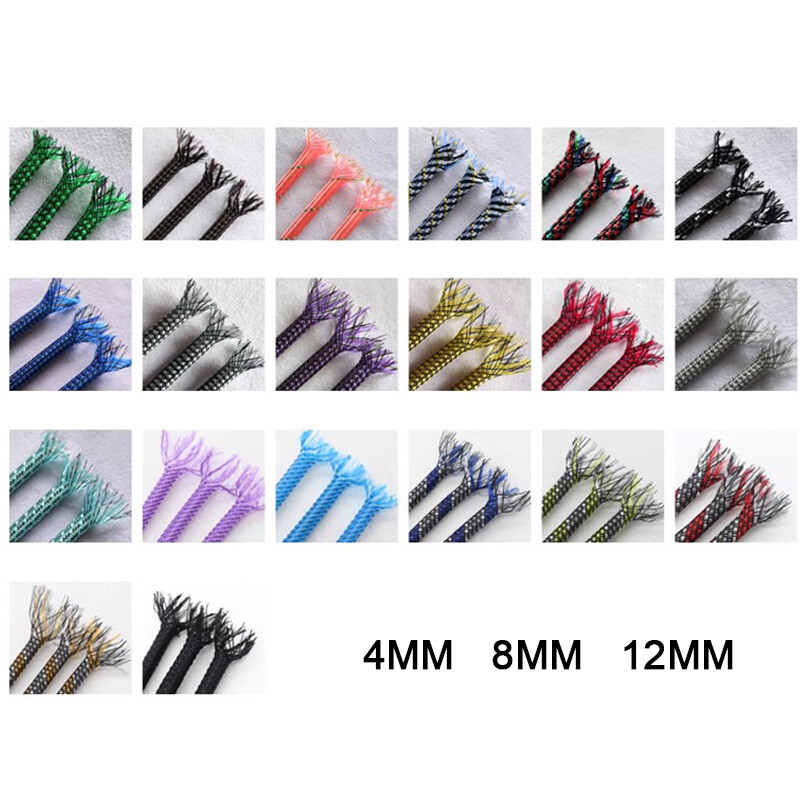 4/8/12MM Braided Soft PP Cotton Yarn + PET Expandable Sleeving Cable Wire Sheath