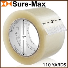 18 Rolls 3″ Extra-Wide Clear Shipping Packing Moving Tape 110 yard/330′ ea -2mil