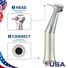 NSK Style Dental Low Slow Speed Push Button Contra angle Handpiece E-type 2/4H