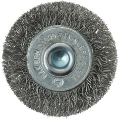 1.5″ Crimped Wire Brush Stainless Steel with 1/4″ Shank For Die Grinder or Drill