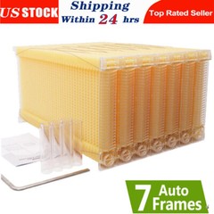 Improved 7 x Auto Beehive Frames Beekeeping Frames Bee Frames Beehive Frames