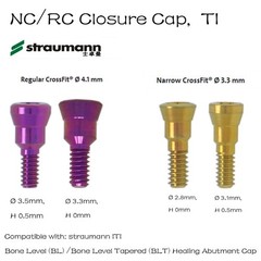 US Straumann Implant Healing abutment Closure Screw cap fit NC/RC ITI B0ne Level