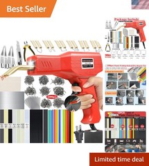 Upgraded 220W Plastic Welder, 2 in 1 Plastic Welding Kit Plastic Repair Welde…