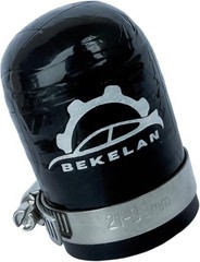 1 Inch (25mm) ID Black High Temperature 4-ply Reinforced Silicone Hose Cap Wi…