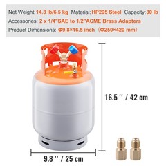 Refrigerant Recovery Reclaim 30/50lb Cylinder Tank 3/4/1HP Recovery Machine Unit