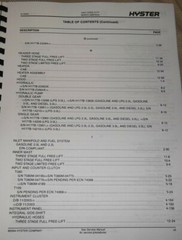 HYSTER CHALLENGER H45XM H50XM H55XM H60XM H65XM (H177) FORKLIFT PARTS MANUAL