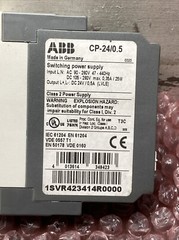 ABB CP-24/0.5 Switching Power Supply Input: 90-260VAC 0.35A & Output: 24VDC 0.5A